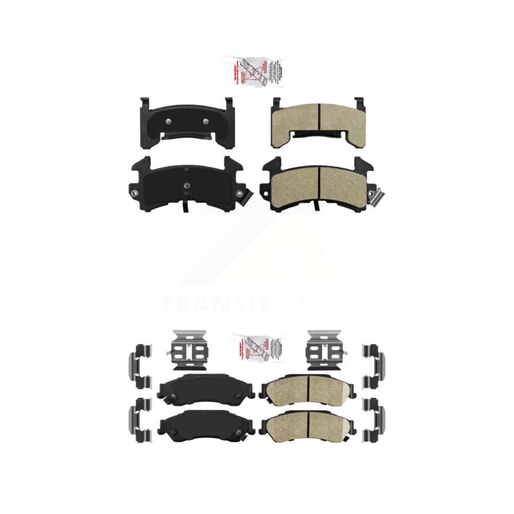 AmeriBRAKES - KNF-101718 - Front and Rear Disc Brake Pad Kits image 1