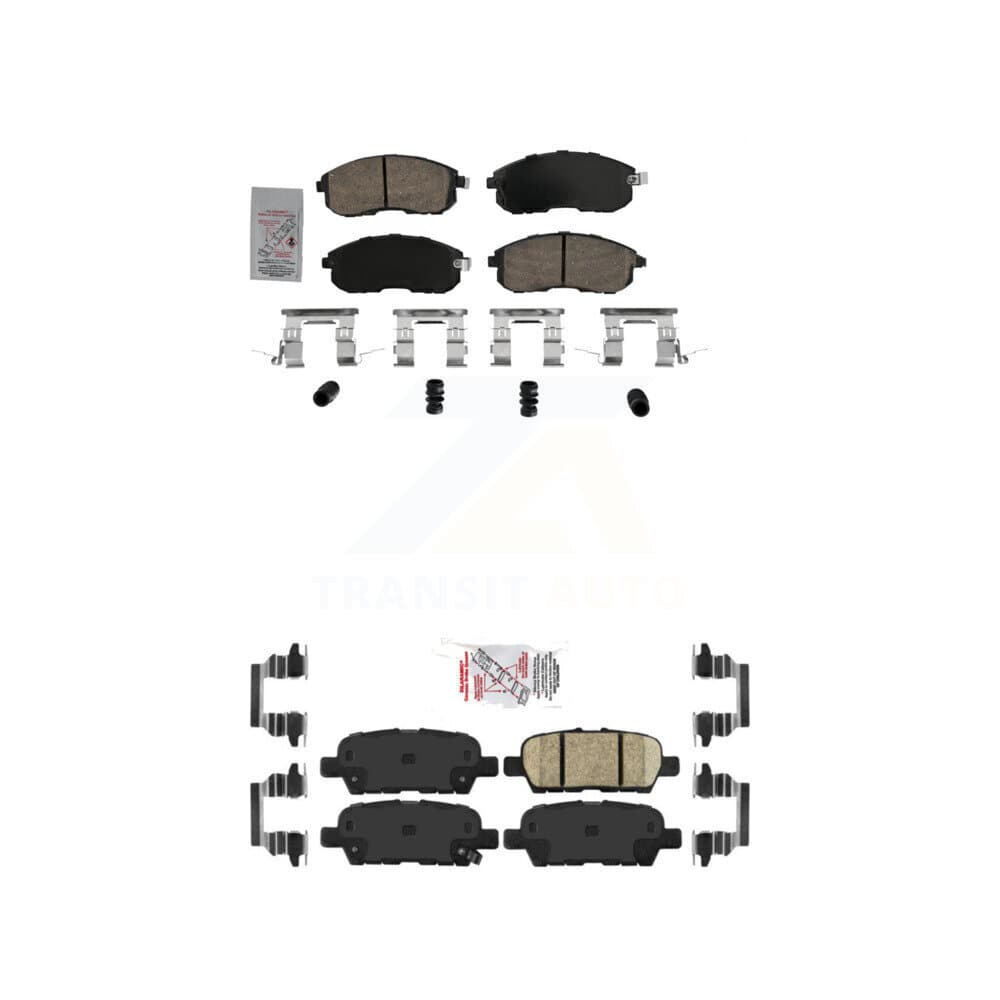 AmeriBRAKES - KNF-101730 - Front and Rear Disc Brake Pad Kits image 1