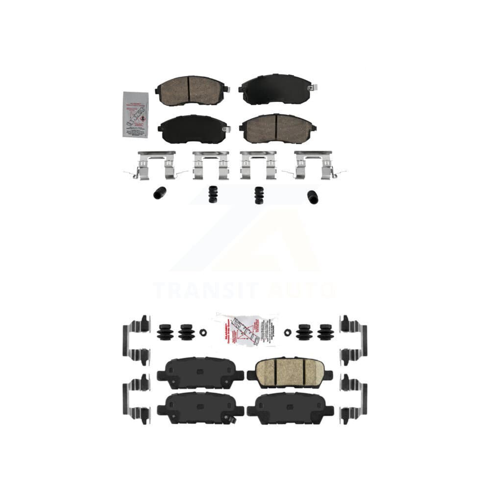 AmeriBRAKES - KNF-101731 - Front and Rear Disc Brake Pad Kits image 1