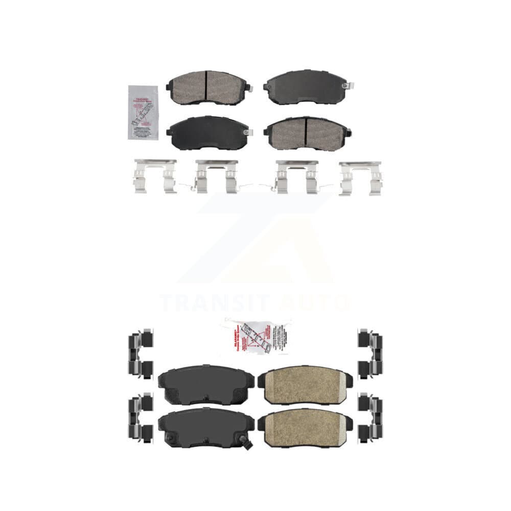AmeriBRAKES - KNF-101735 - Front and Rear Disc Brake Pad Kits image 1