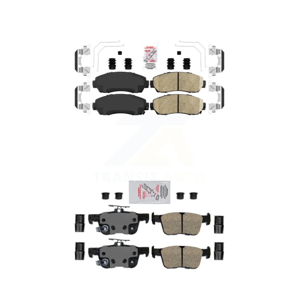 AmeriBRAKES - KNF-101747 - Front and Rear Disc Brake Pad Kits image 1