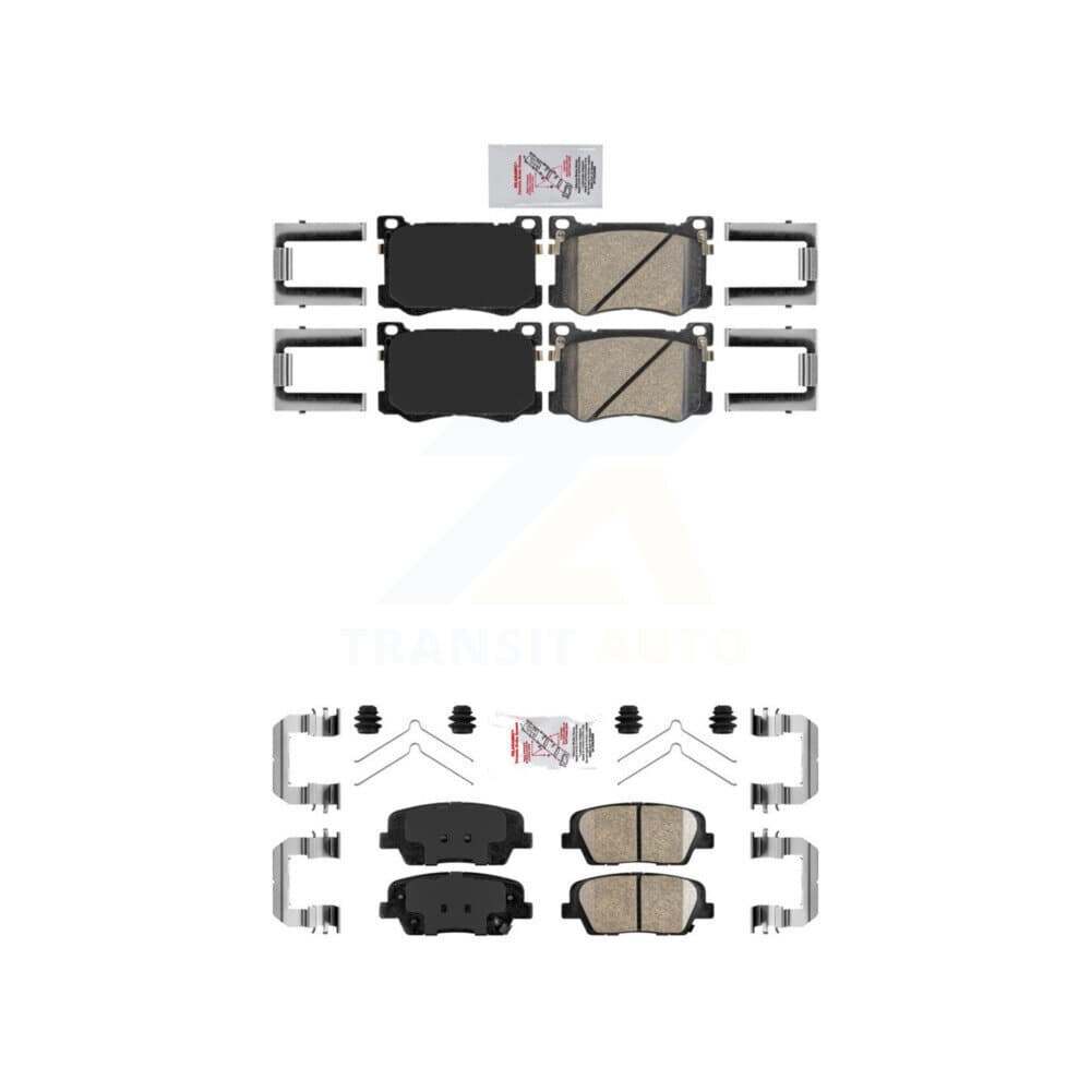 AmeriBRAKES - KNF-101766 - Front and Rear Disc Brake Pad Kits image 1
