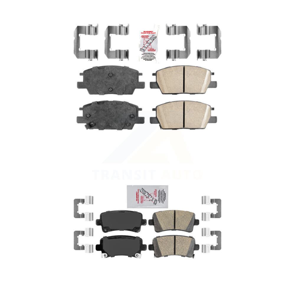 AmeriBRAKES - KNF-101773 - Front and Rear Disc Brake Pad Kits image 1