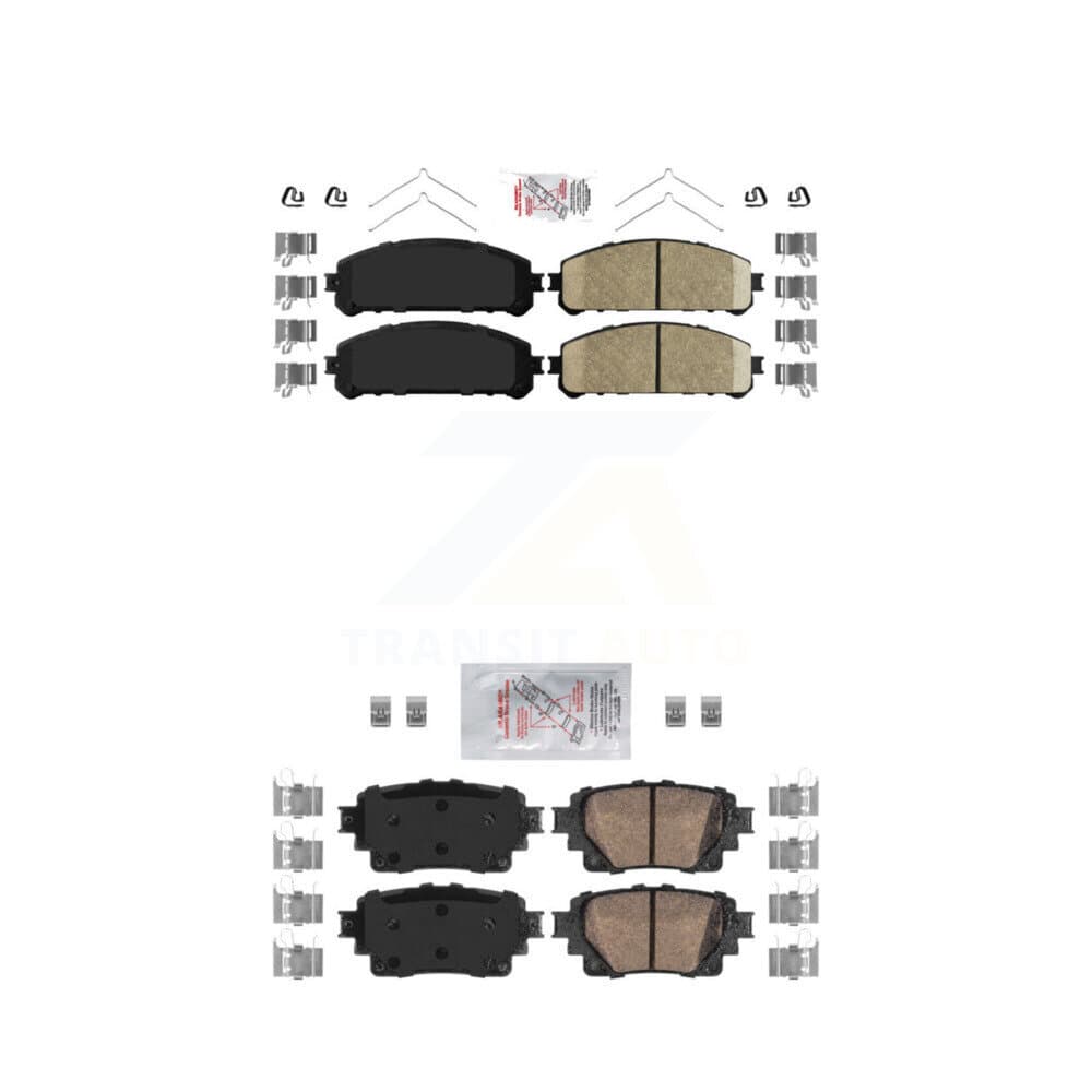 AmeriBRAKES - KNF-101777 - Front and Rear Disc Brake Pad Kits image 1