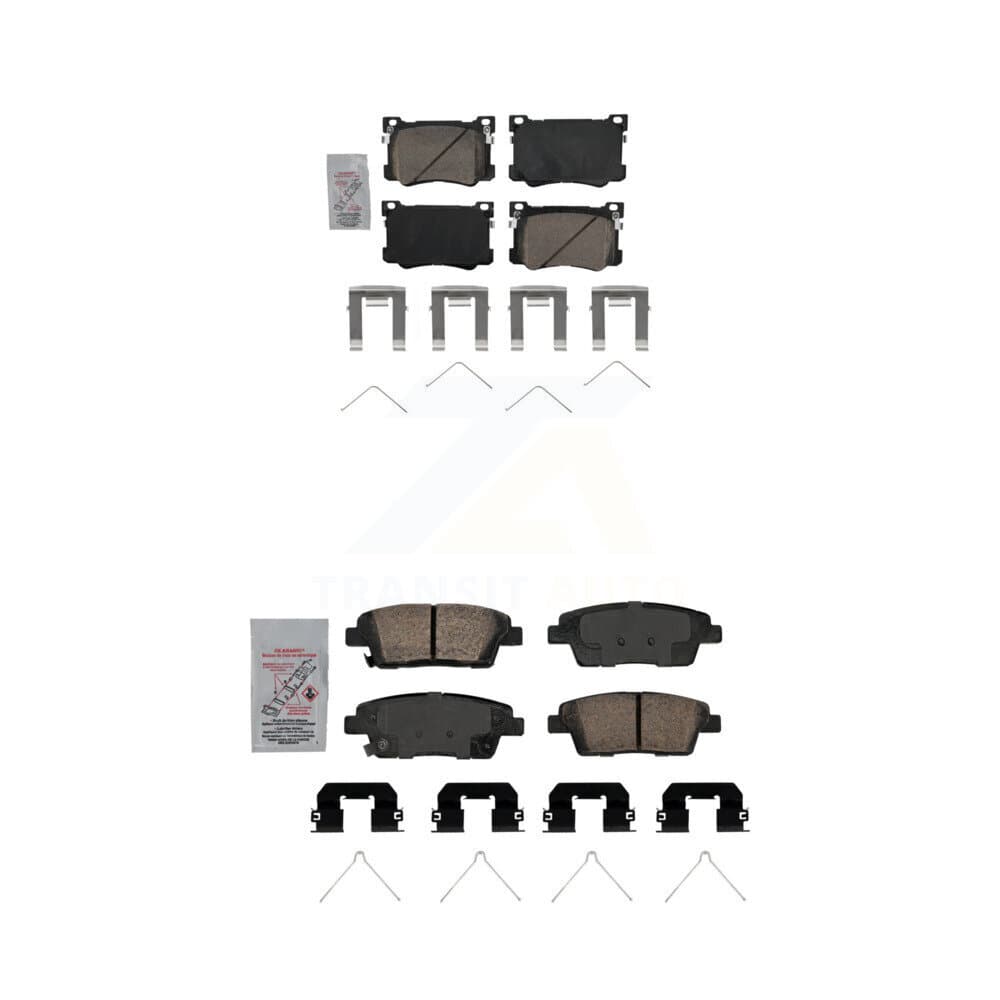 AmeriBRAKES - KNF-101784 - Front and Rear Disc Brake Pad Kits image 1