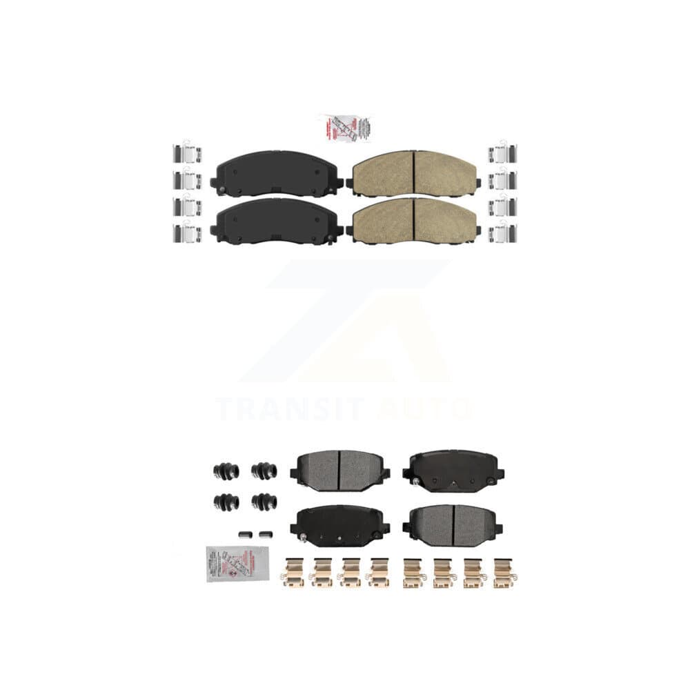AmeriBRAKES - KNF-101787 - Front and Rear Disc Brake Pad Kits image 1