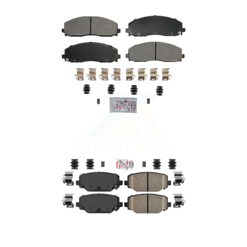 AmeriBRAKES - KNF-101789 - Front and Rear Disc Brake Pad Kits image 1