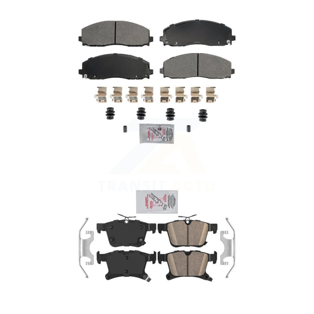 AmeriBRAKES - KNF-101791 - Front and Rear Disc Brake Pad Kits image 1