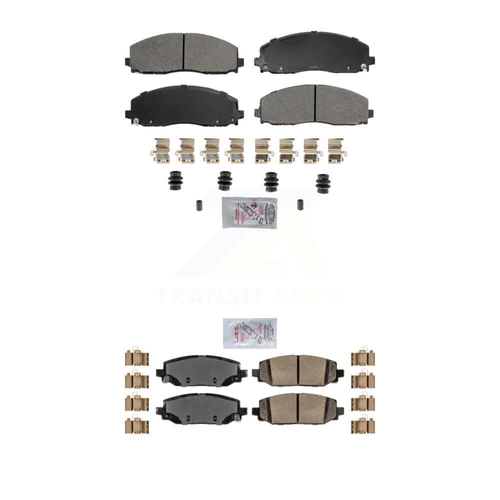 AmeriBRAKES - KNF-101794 - Front and Rear Disc Brake Pad Kits image 1