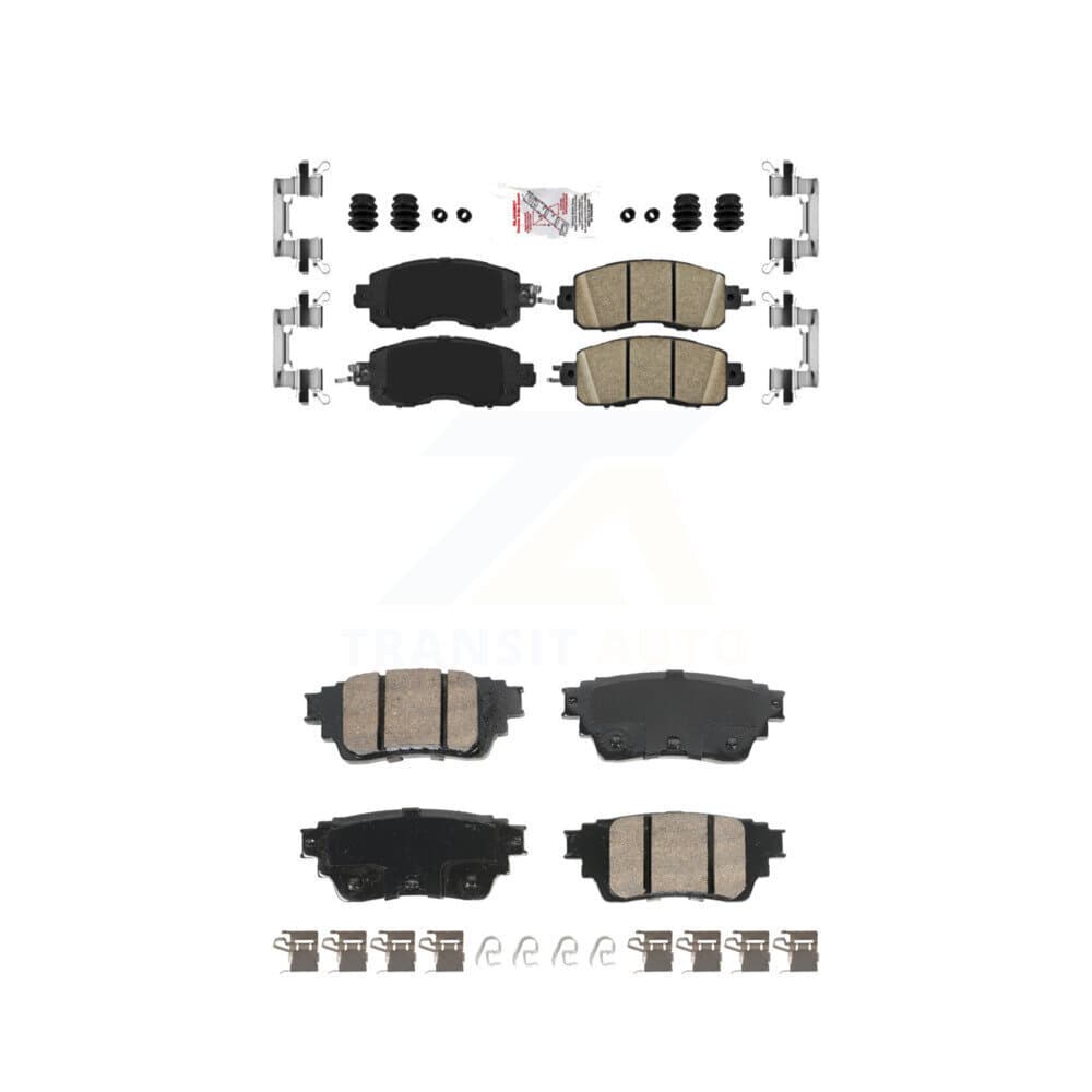 AmeriBRAKES - KNF-101802 - Front and Rear Disc Brake Pad Kits image 1