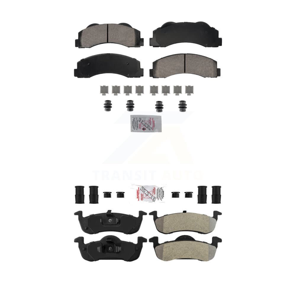 AmeriBRAKES - KNF-101823 - Front and Rear Disc Brake Pad Kits image 1