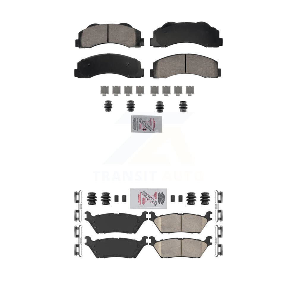 AmeriBRAKES - KNF-101827 - Front and Rear Disc Brake Pad Kits image 1