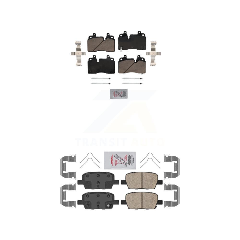 AmeriBRAKES - KNF-101841 - Front and Rear Disc Brake Pad Kits image 1