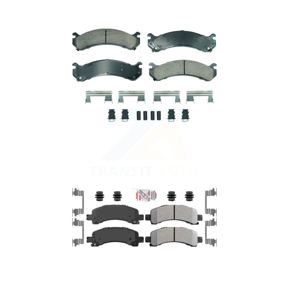 AmeriBRAKES - KNF-101843 - Front and Rear Disc Brake Pad Kits image 1