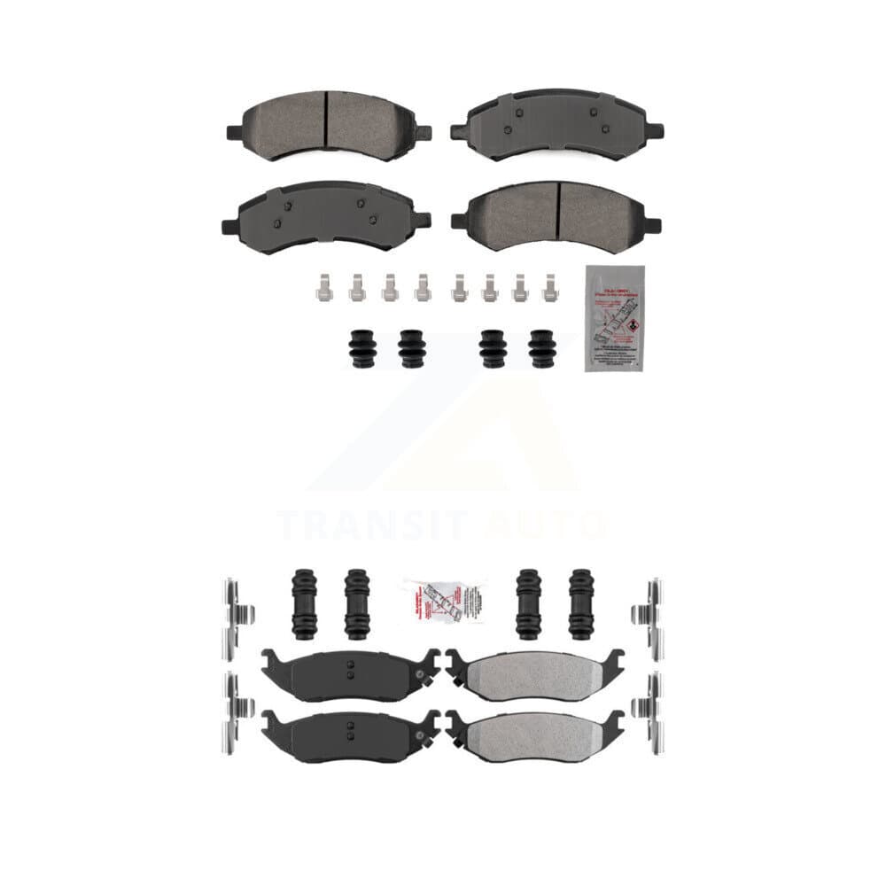AmeriBRAKES - KNF-101863 - Front and Rear Disc Brake Pad Kits image 1