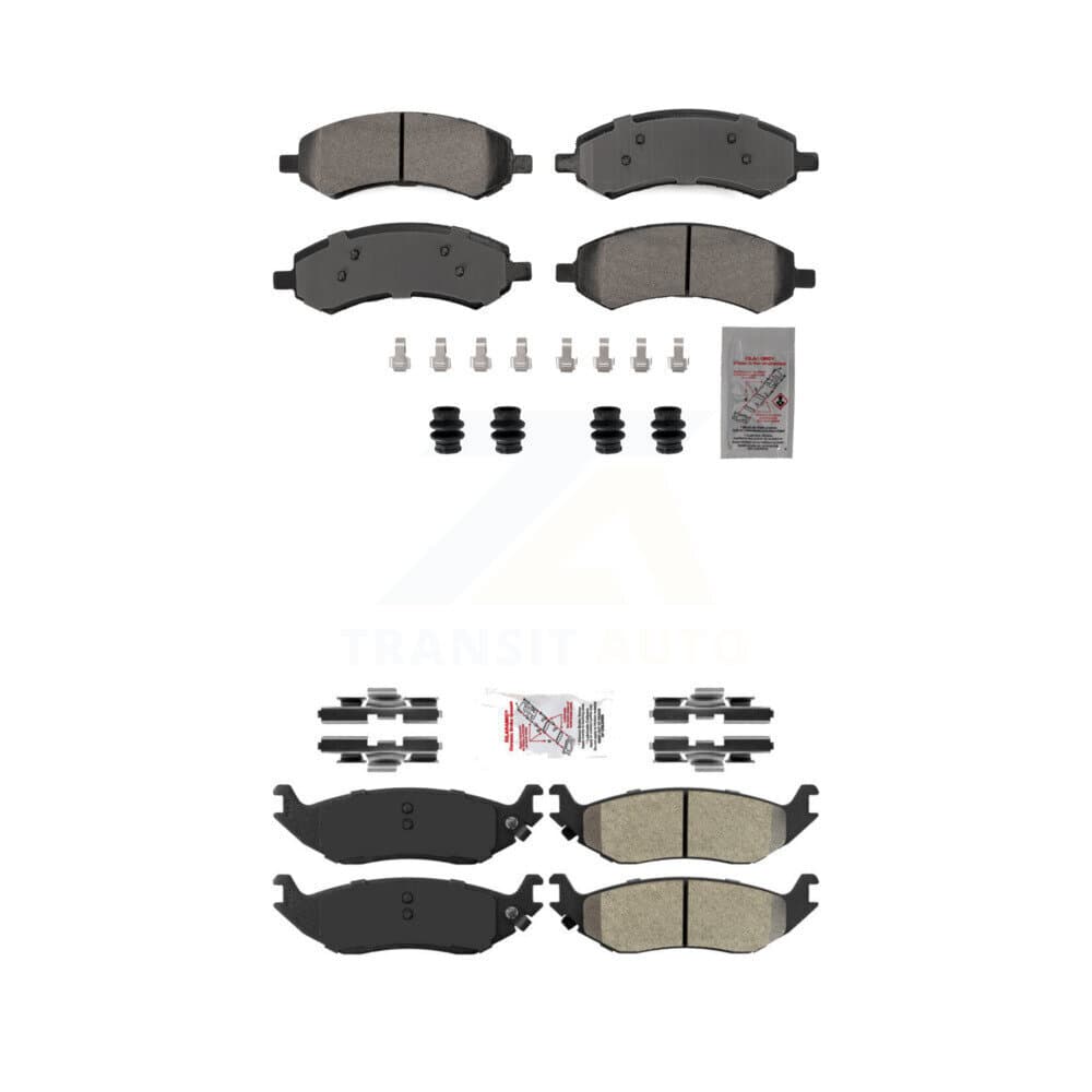 AmeriBRAKES - KNF-101864 - Front and Rear Disc Brake Pad Kits image 1