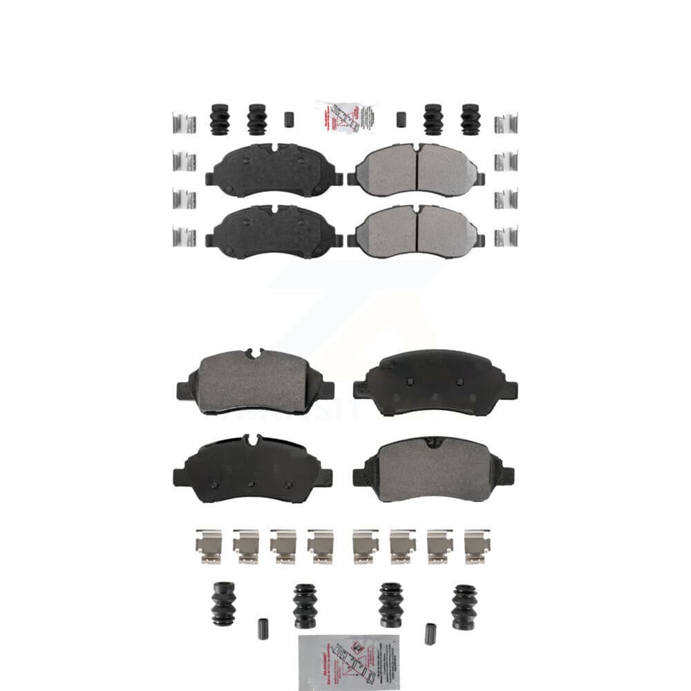 AmeriBRAKES - KNF-101870 - Front and Rear Disc Brake Pad Kits image 1