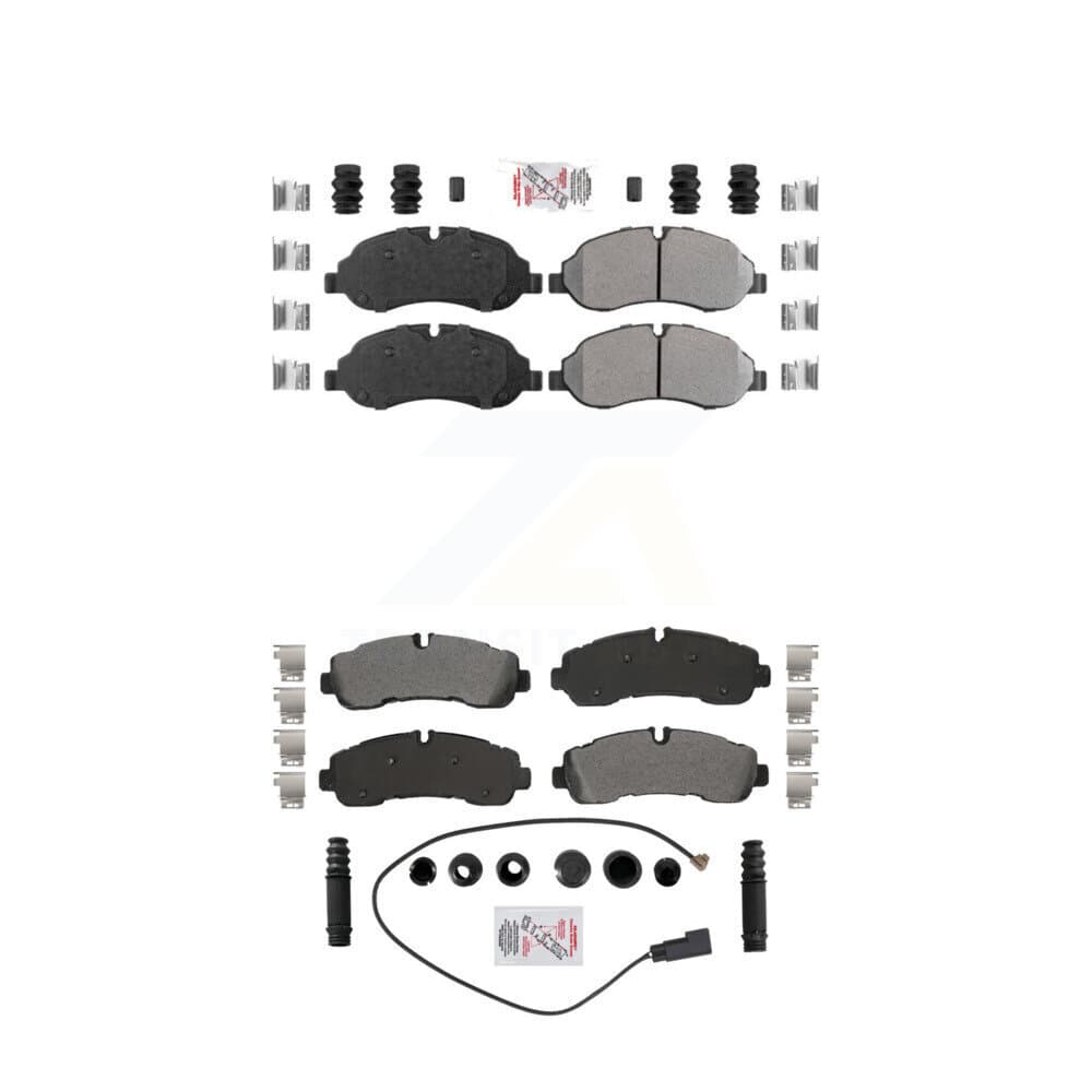 AmeriBRAKES - KNF-101875 - Front and Rear Disc Brake Pad Kits image 1