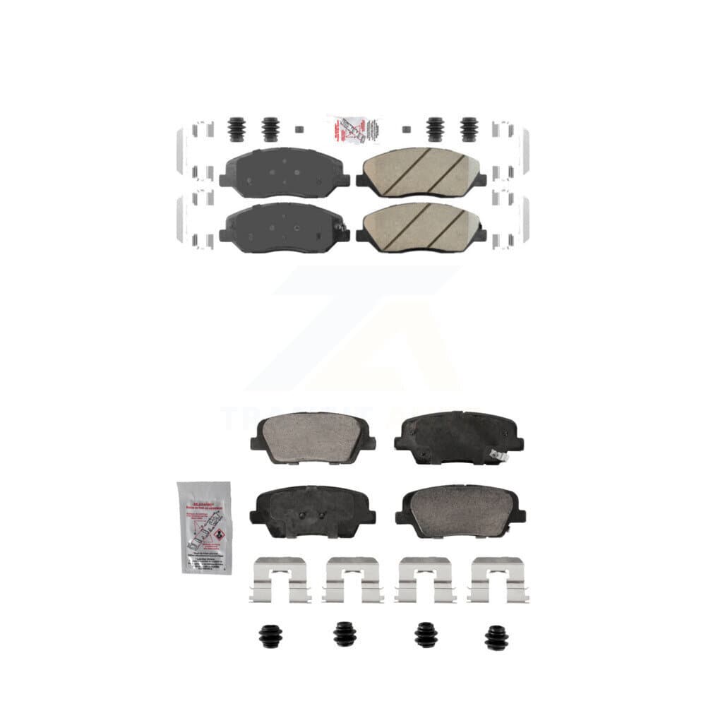 AmeriBRAKES - KNF-101903 - Front and Rear Disc Brake Pad Kits image 1