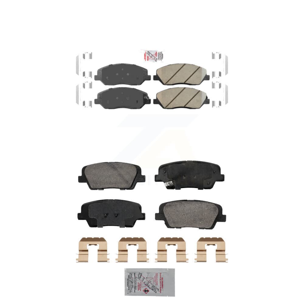 AmeriBRAKES - KNF-101906 - Front and Rear Disc Brake Pad Kits image 1