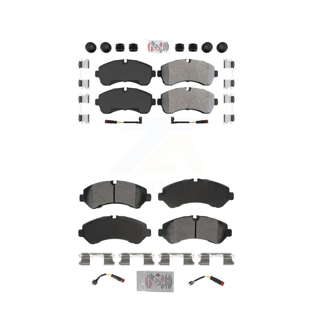 AmeriBRAKES - KNF-101908 - Front and Rear Disc Brake Pad Kits image 1