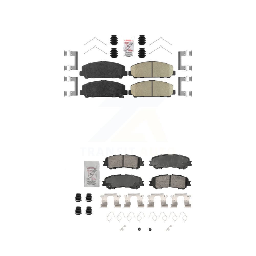 AmeriBRAKES - KNF-101910 - Front and Rear Disc Brake Pad Kits image 1