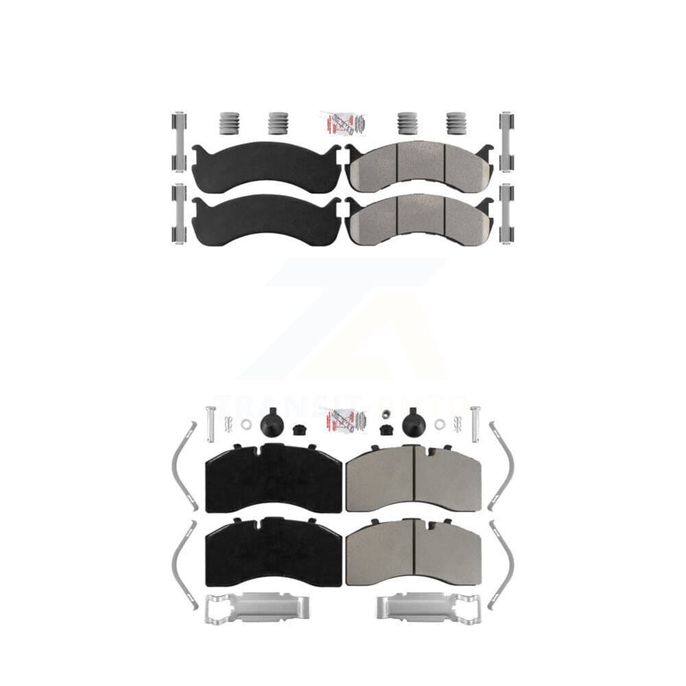AmeriBRAKES - KNF-101928 - Front and Rear Disc Brake Pad Kits image 1