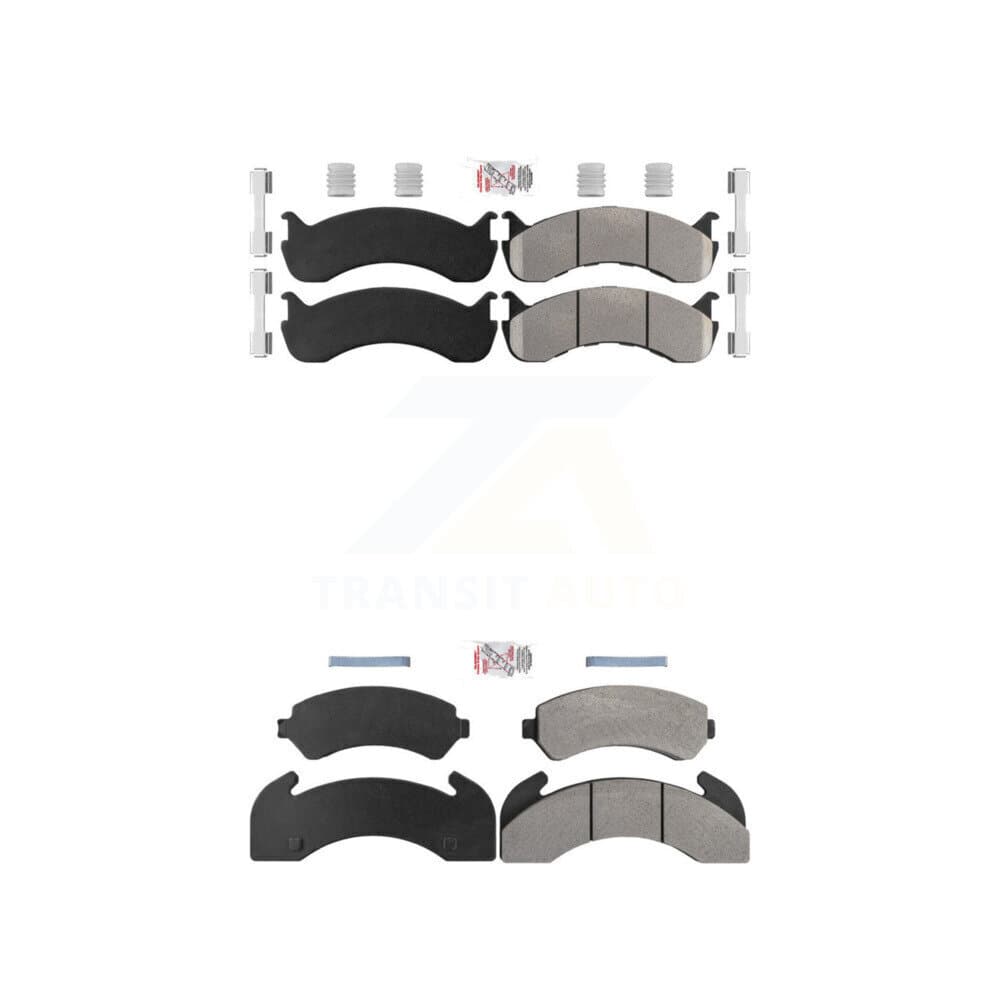 AmeriBRAKES - KNF-101937 - Front and Rear Disc Brake Pad Kits image 1
