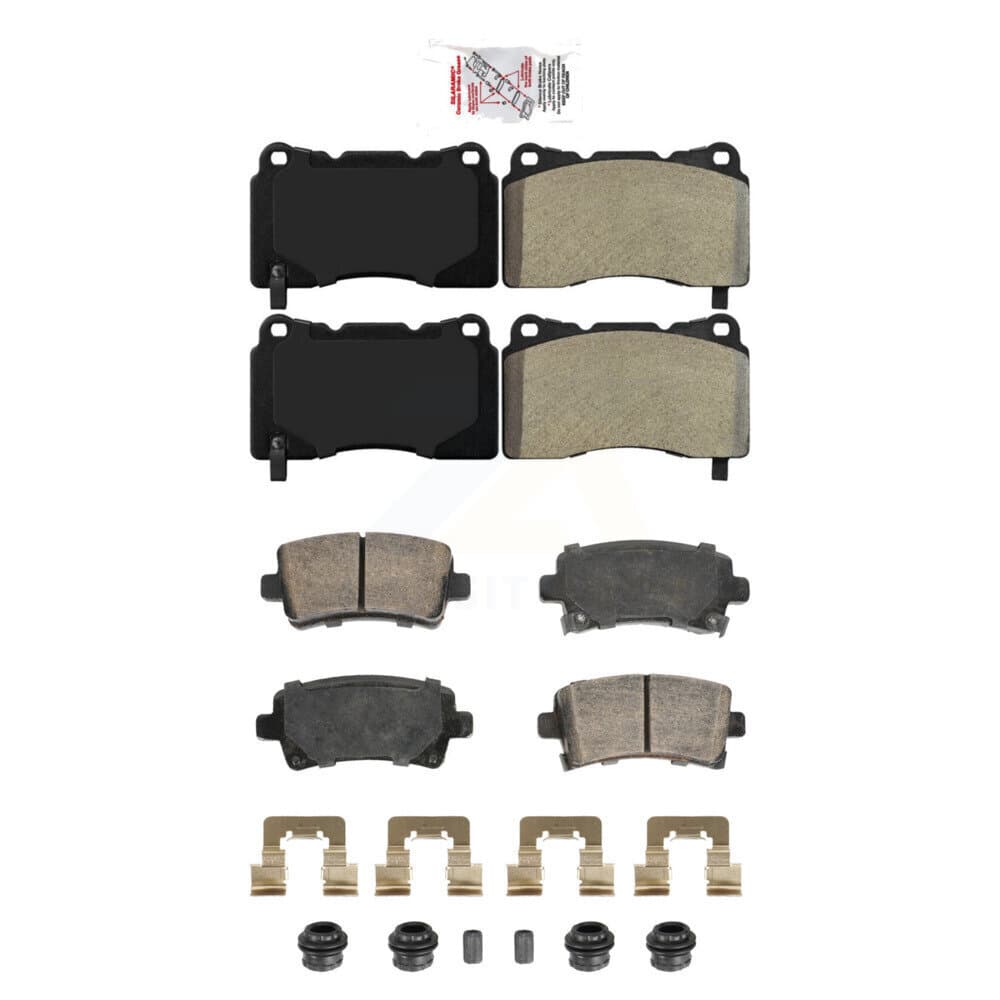 AmeriBRAKES - KNF-101948 - Front and Rear Disc Brake Pad Kits image 1