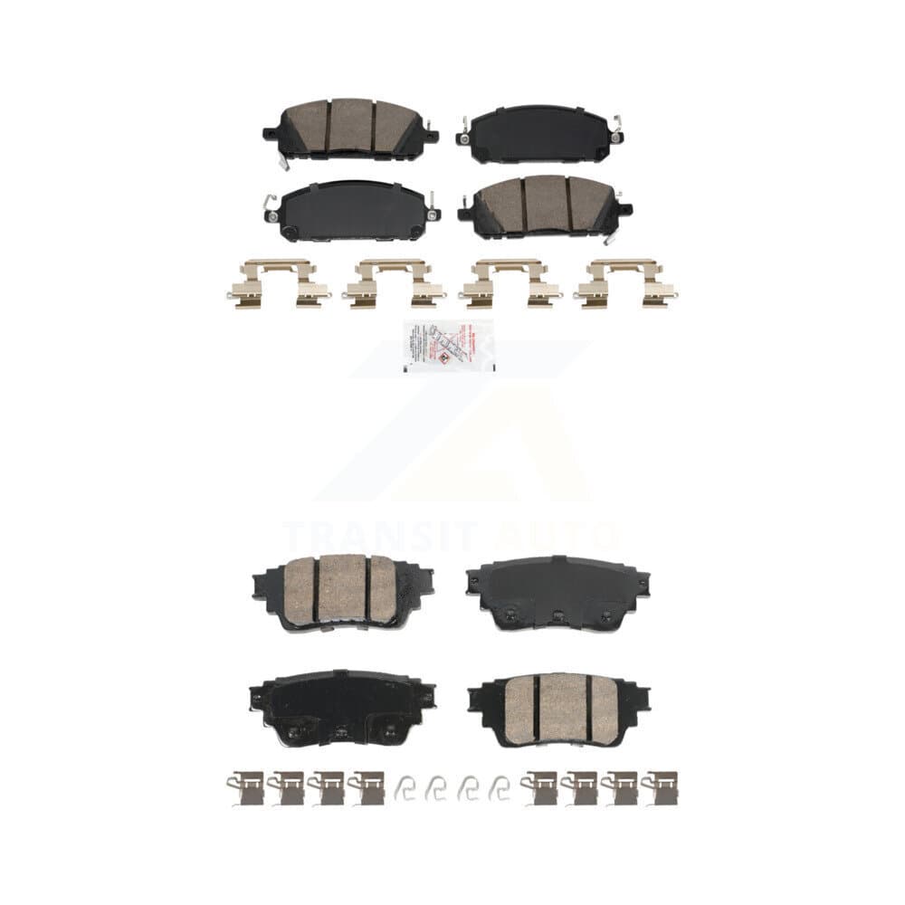 AmeriBRAKES - KNF-101963 - Front and Rear Disc Brake Pad Kits image 1