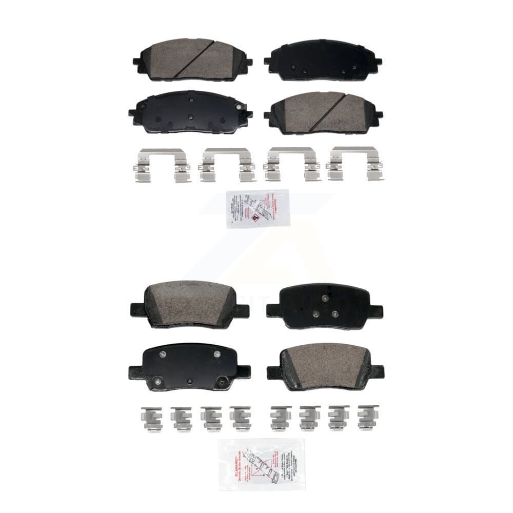 AmeriBRAKES - KNF-101965 - Front and Rear Disc Brake Pad Kits image 1