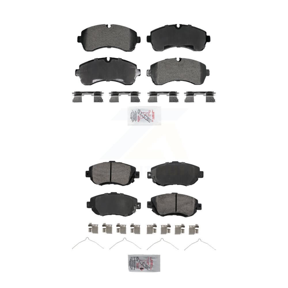 AmeriBRAKES - KNF-101979 - Front and Rear Disc Brake Pad Kits image 1