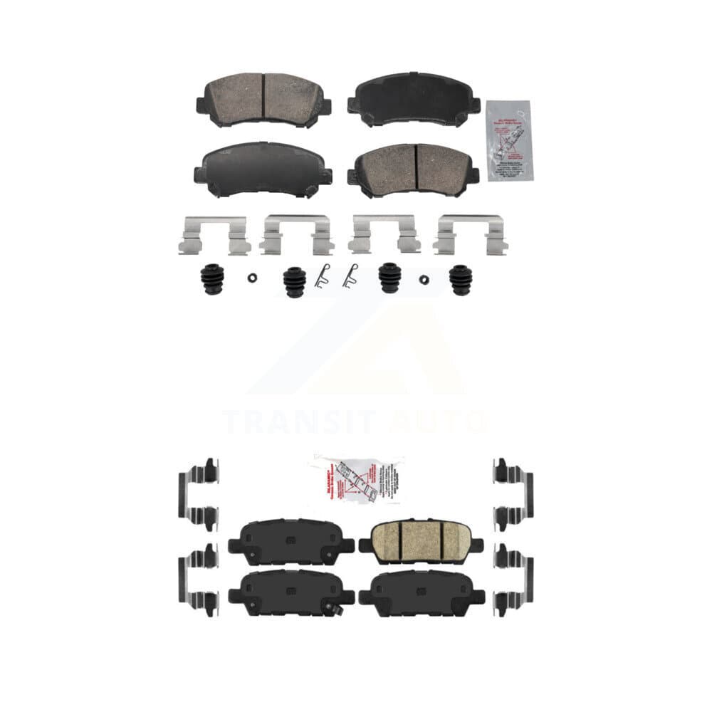 AmeriBRAKES - KNF-102001 - Front and Rear Disc Brake Pad Kits image 1