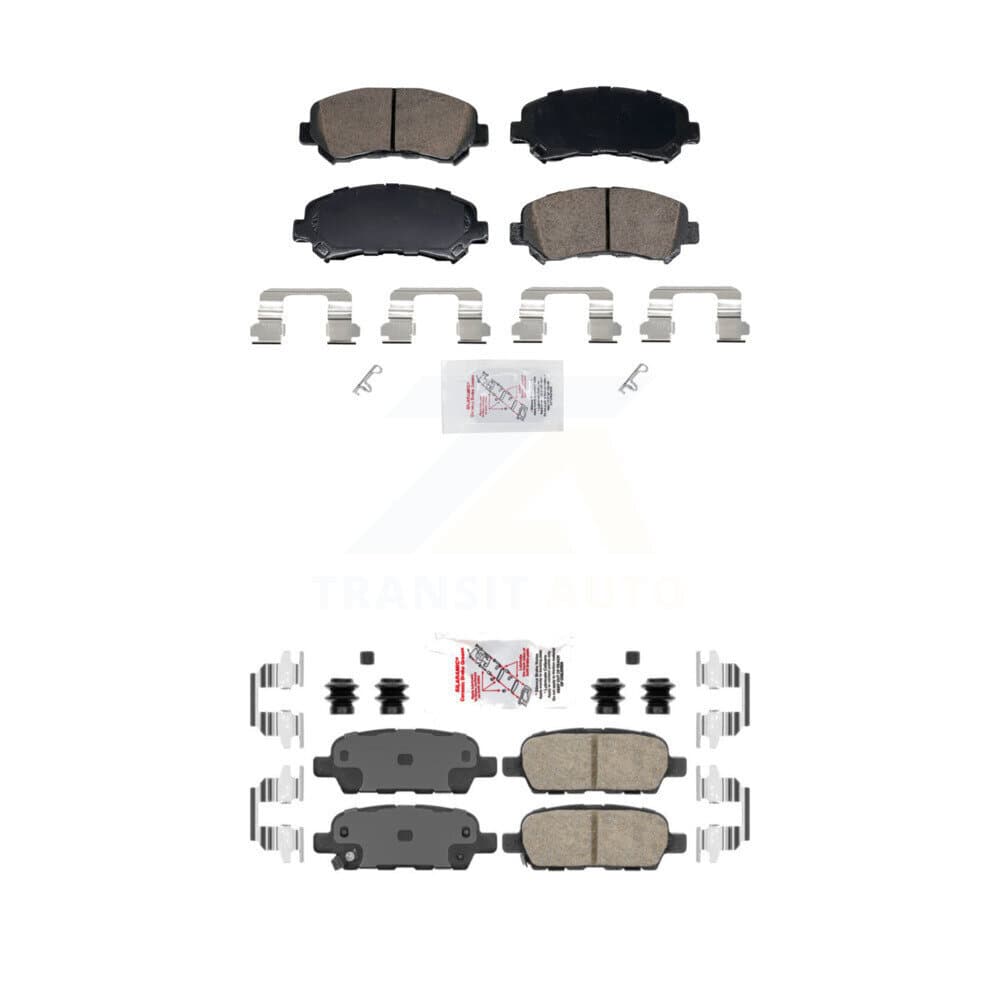 AmeriBRAKES - KNF-102011 - Front and Rear Disc Brake Pad Kits image 1