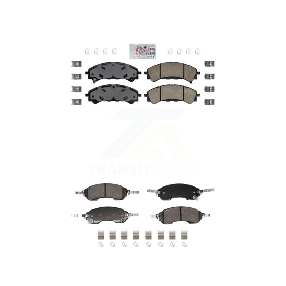 AmeriBRAKES - KNF-102017 - Front and Rear Disc Brake Pad Kits image 1