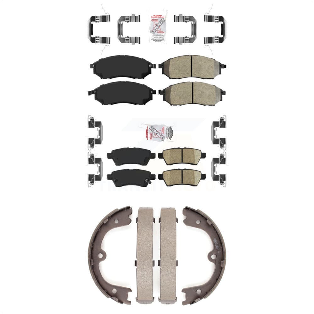 Transit Auto - KNN-100350 - Front and Rear Disc Brake Pad Kits image 1