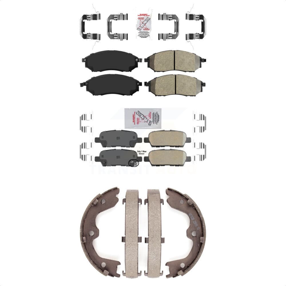 Transit Auto - KNN-100583 - Front and Rear Disc Brake Pad Kits image 1