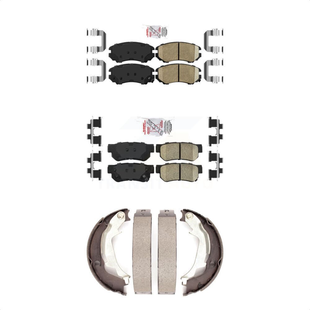 Transit Auto - KNN-100652 - Front and Rear Disc Brake Pad Kits image 1