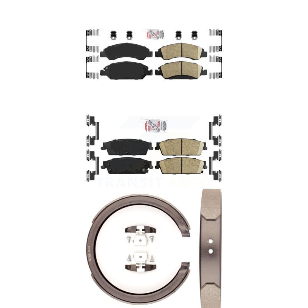 Transit Auto - KNN-100876 - Front and Rear Disc Brake Pad Kits image 1