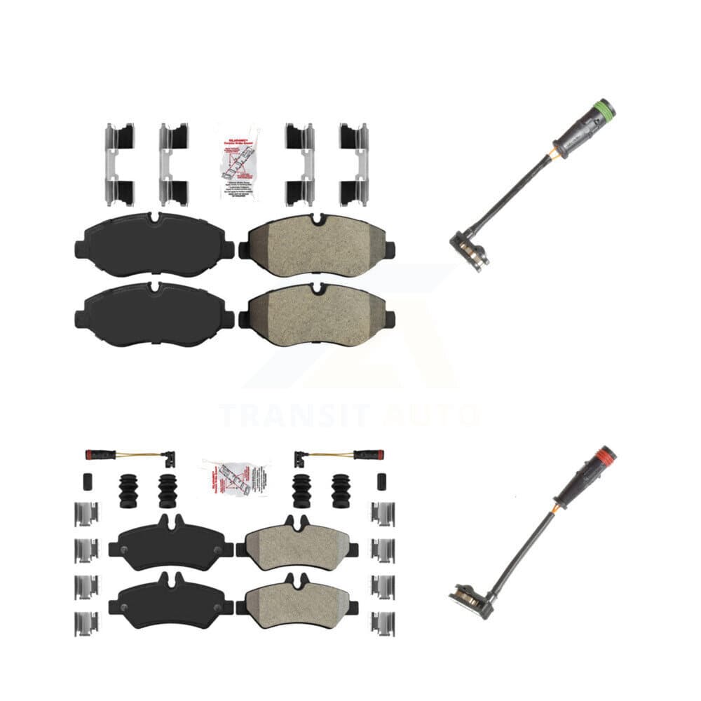 AmeriBRAKES - KNW-100143 - Front and Rear Disc Brake Pad Kits image 1