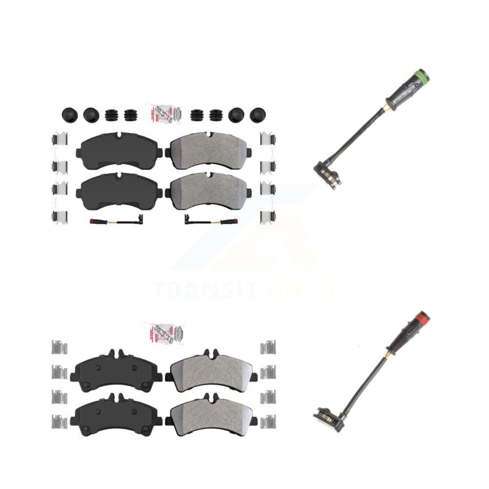 AmeriBRAKES - KNW-100150 - Front and Rear Disc Brake Pad Kits image 1