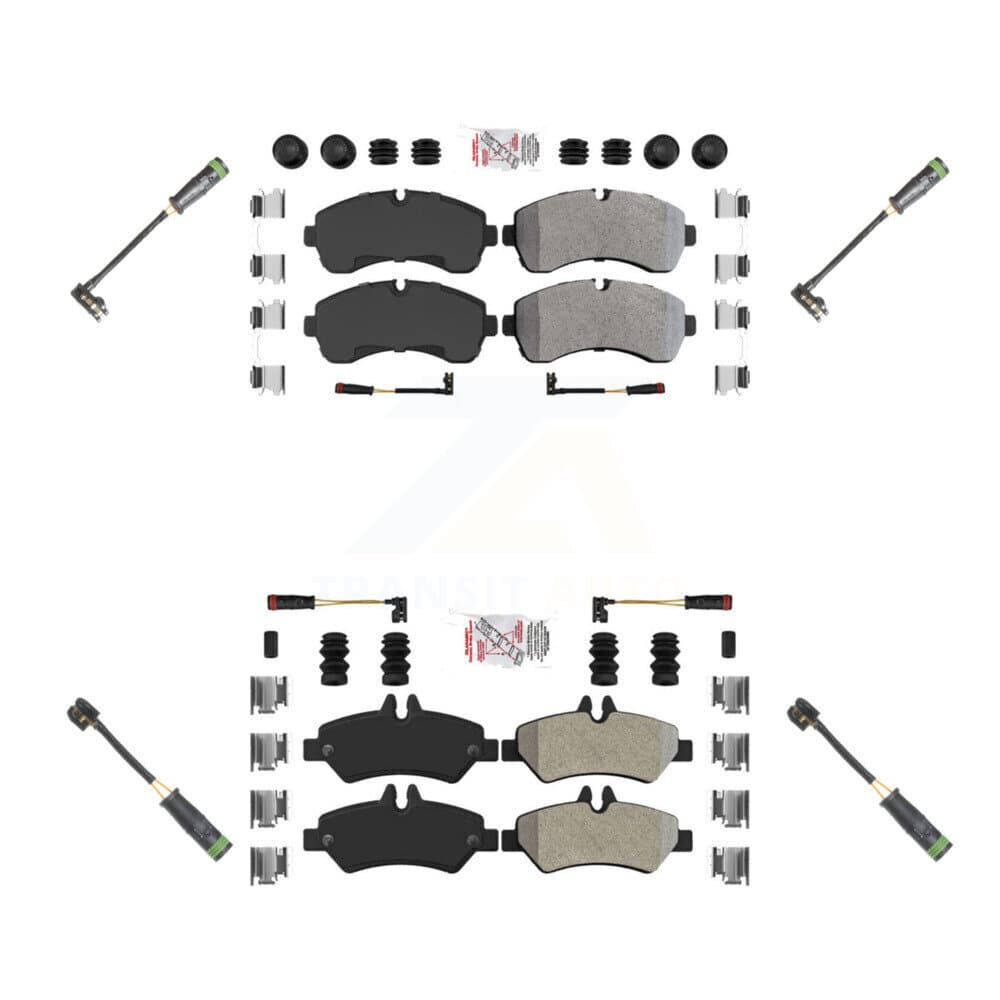 AmeriBRAKES - KNW-100268 - Front and Rear Disc Brake Pad Kits image 1