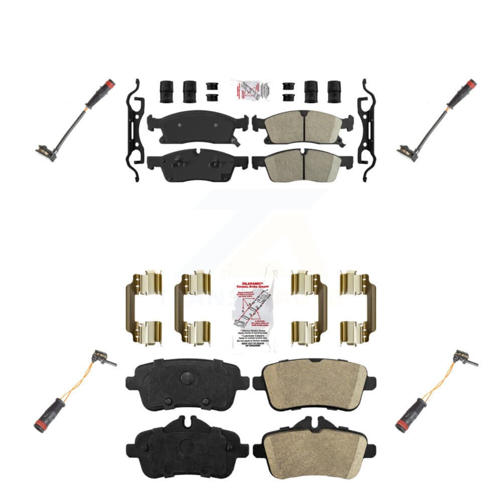 AmeriBRAKES - KNW-100318 - Front and Rear Disc Brake Pad Kits image 1