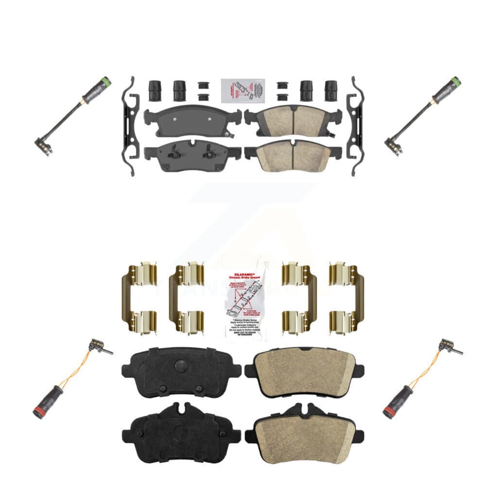 AmeriBRAKES - KNW-100330 - Front and Rear Disc Brake Pad Kits image 1