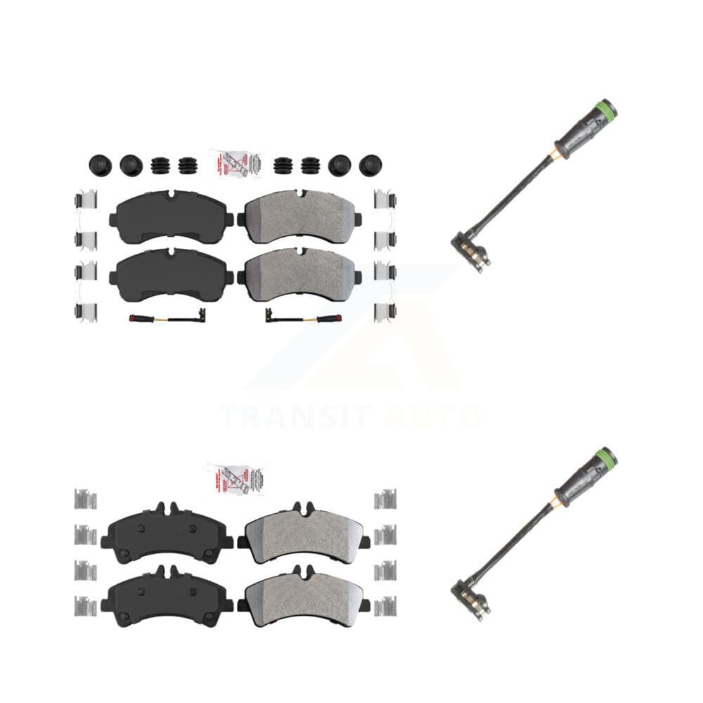 AmeriBRAKES - KNW-101124 - Front and Rear Disc Brake Pad Kits image 1