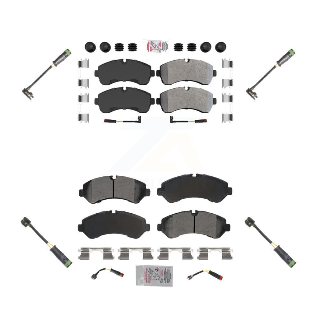 AmeriBRAKES - KNW-101149 - Front and Rear Disc Brake Pad Kits image 1