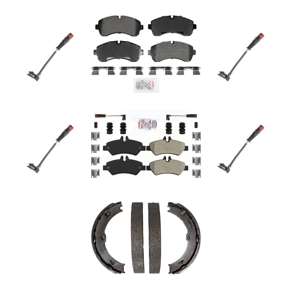 AmeriBRAKES - KNW-101376 - Front and Rear Disc Brake Pad Kits image 1