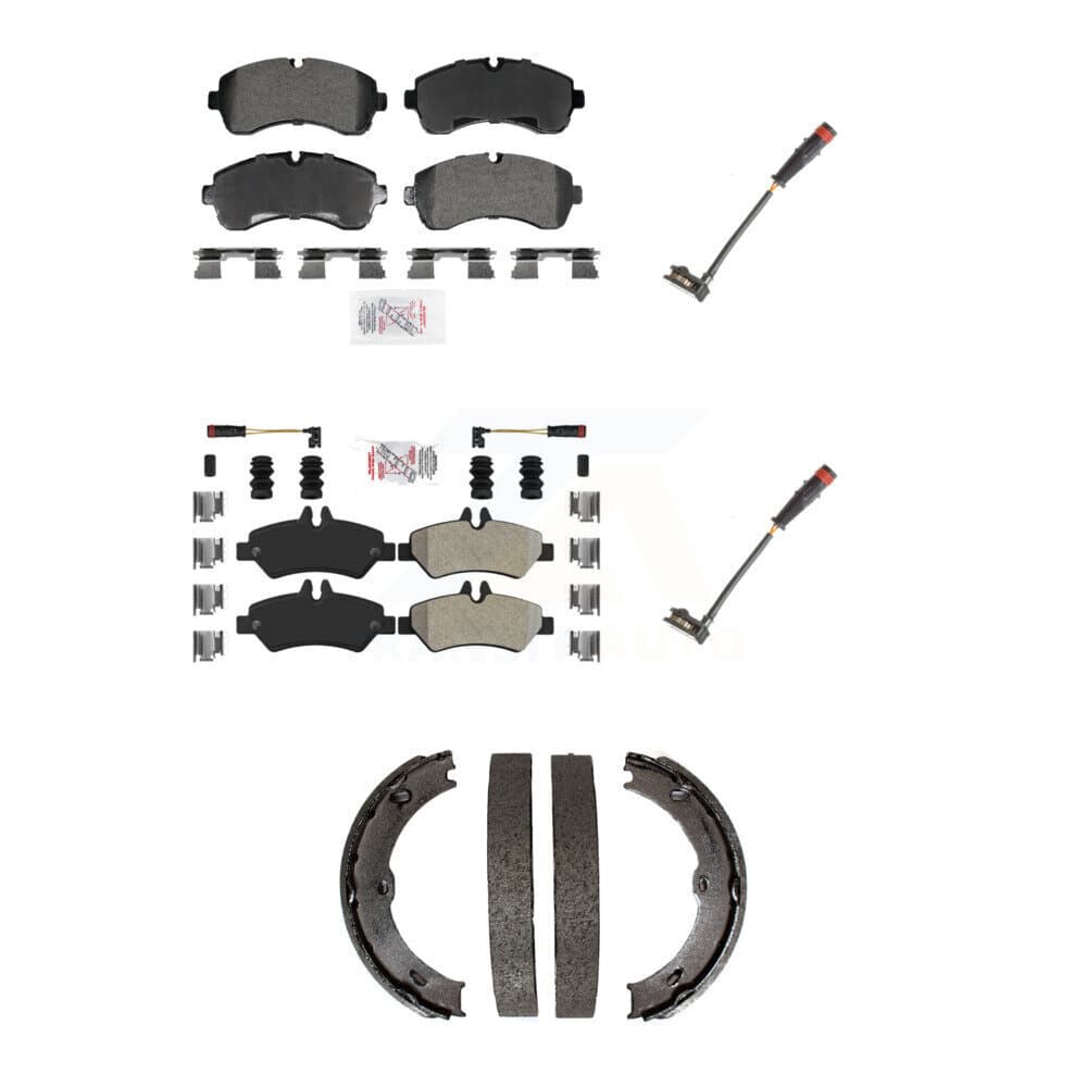 AmeriBRAKES - KNW-101384 - Front and Rear Disc Brake Pad Kits image 1