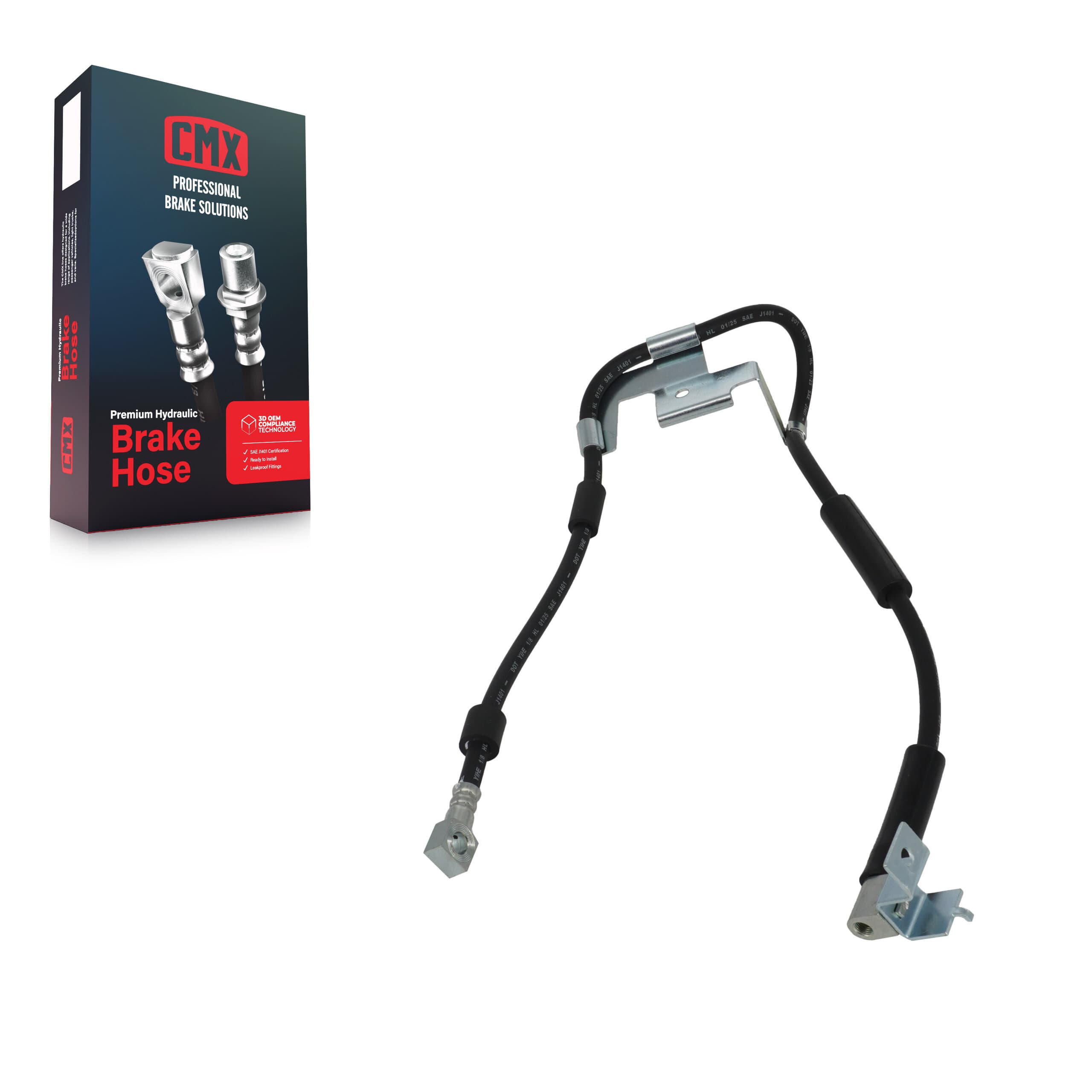 CMX - 12-H380344 - Front Right Brake Hydraulic Hose image 1