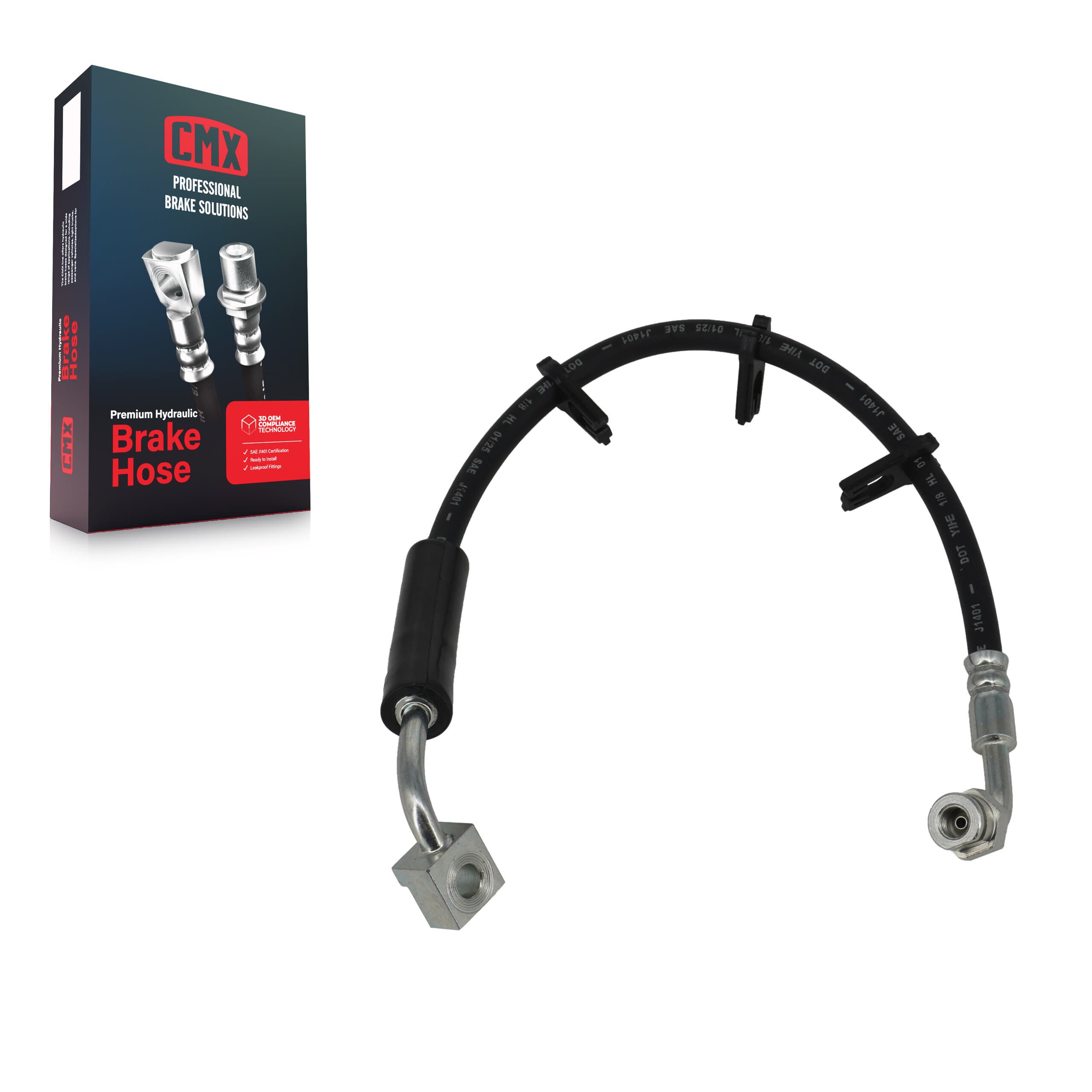CMX - 12-H380388 - Front Left Brake Hydraulic Hose image 1